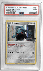 V1082: 2021: BRONZONG-HOLO: SWSH091: PRERELEASE: PSA 9: MINT: 87502263